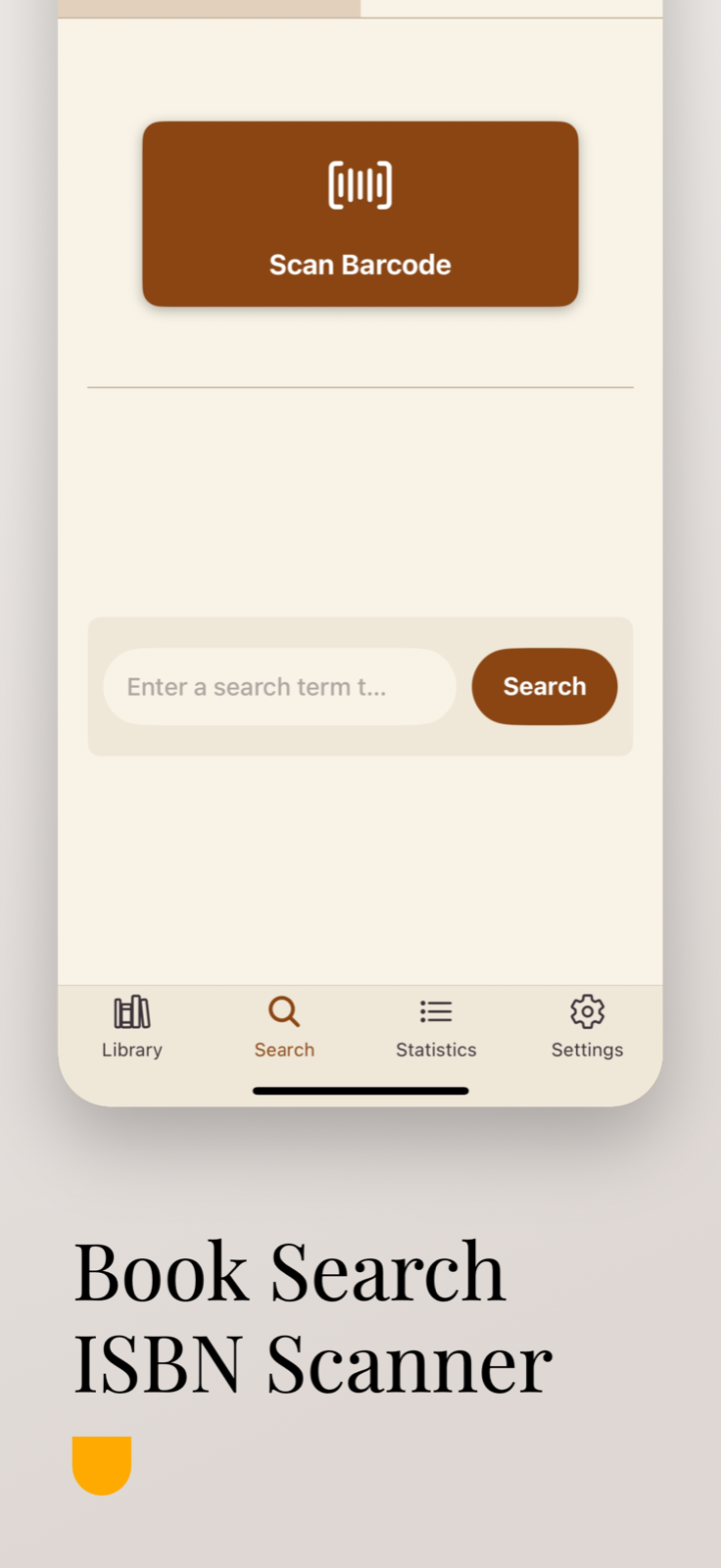 Libri search screen